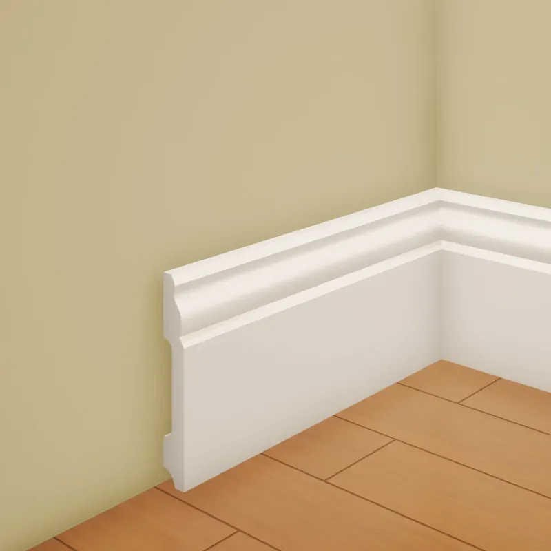 Cel mai bun preț Plinta decorativa din polimer rigid L6 - 8x1.2x240 cm