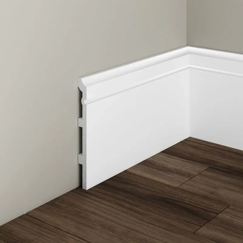 Plinta decorativa din polimer rigid S25 - 16x1.5x200 cm Chilipir