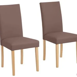 Cumpărături sigure Set 2 scaune cappuccino Adam 46/58,5/94,5 cm