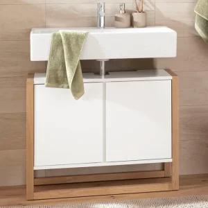 Plată sigură Masca de chiuveta New Est alba 77/35/60 cm