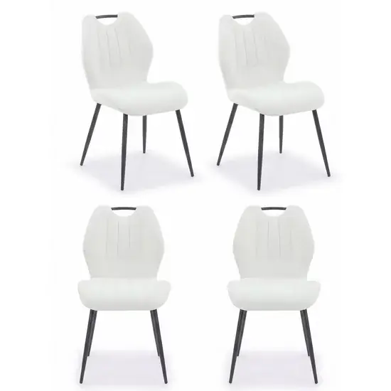 Doar azi Set 4 Scaune tapitate KLAUS 48 x40A x89 cm