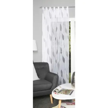 Paolo perdea translucida 140x225 cm, 100% poliester, bucle, spalare delicata 30°C, gri/alb - Verificat A · Re-Bloom Bestseller