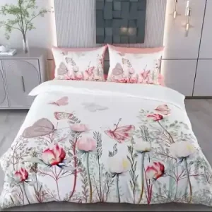 Set husa pilota + fata de perna, 70% bumbac/30% poliester, 135x200 cm + 80x80 cm, imprimeu pigmentat, lavabil 30°C, multicolor - Verificat A · Re-Bloom Cumpără acum
