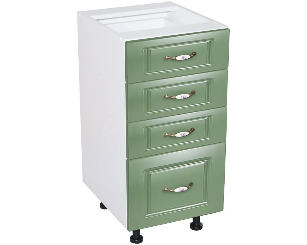 Super ofertă Corp inferior 40 cu 4 sertare Zebra MDF Verde dungi