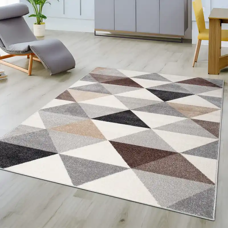 Covor Berlad Bruno Banani cu model geometric bej 120x180 cm Bestseller