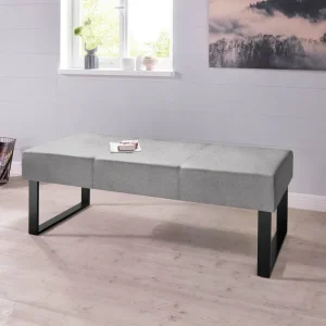 Bancheta Oliver tapitata, lățime 140cm, cu cadru metalic Plată securizată