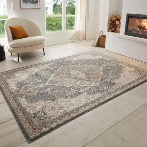 Ofertă de sezon Covor Orken cu fire scurte maro, model oriental vintage 120x170 cm