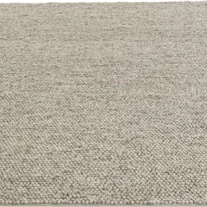 Covor din lână Wolly cu model cu noduri nisipiu 200x300 cm Livrare rapidă